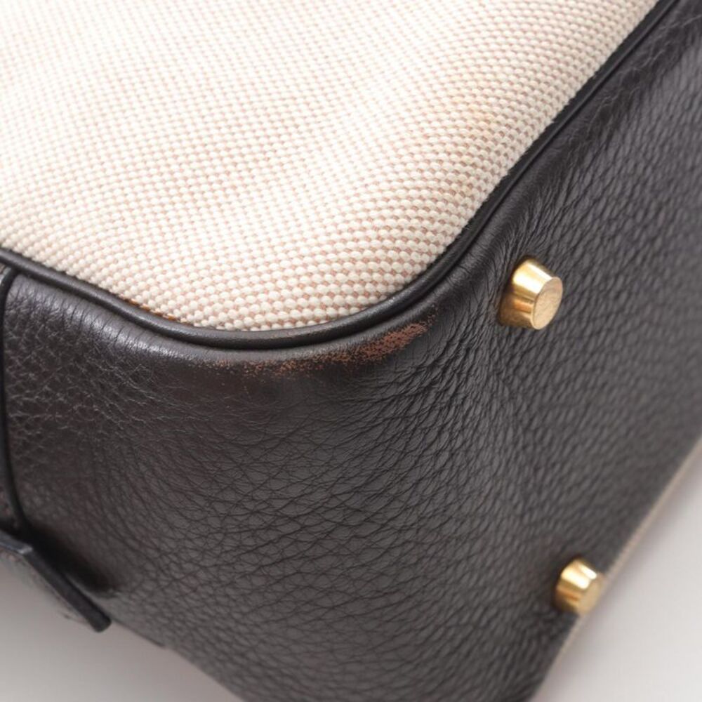 Hermes Plume 32 Ecru Ebene Handbag - Picture 3 of 10